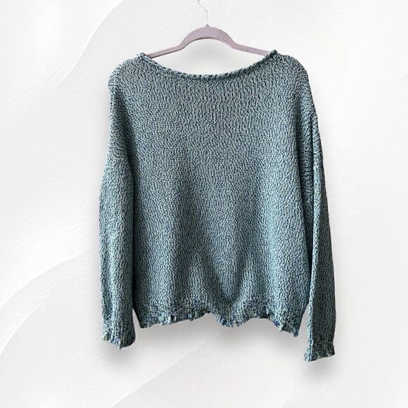 Fate Distressed Sweater Women’s S-L Oversized Cropped - Picture 2 of 7